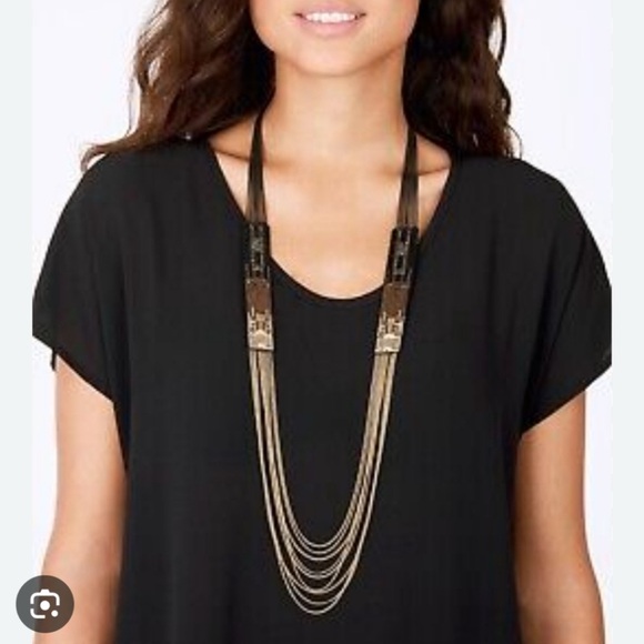 STELLA & DOT | Jasper Ombre Necklace - Picture 1 of 5